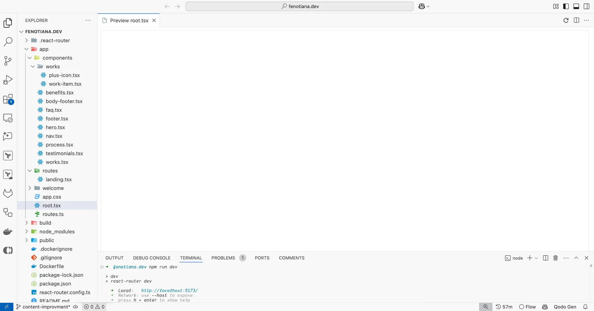 Interface de l'éditeur de code
